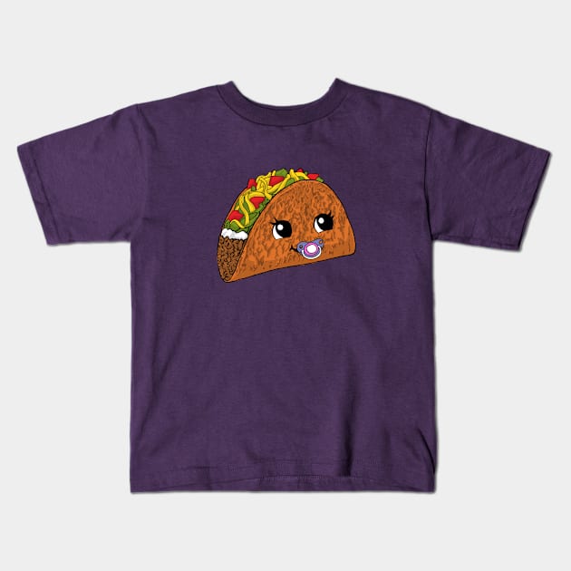 Baby Taco Kids T-Shirt by Astrablink7